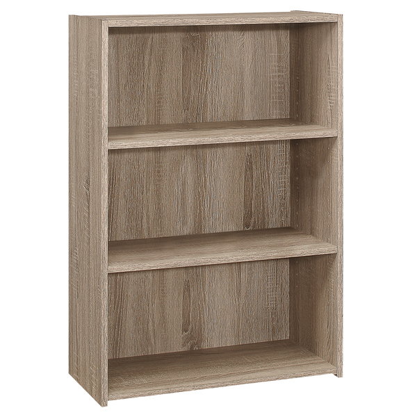 Monarch Specialties Bookshelf, Bookcase, 4 Tier, 36"H, Office, Bedroom, Laminate, Brown, Transitional I 7477